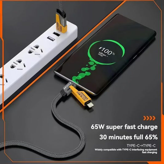 4-in-1 Multi Usb Charging Cable – For Iphone And Type C | Fast Pd Charger Cord For Iphone, Ipad, Samsung, Macbook (Copy)