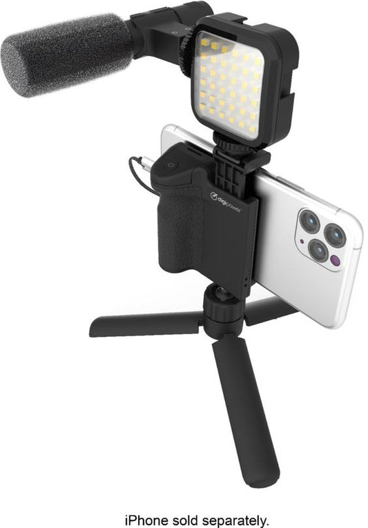Ay-49 Video Making Kit Vlogging Tripod Triple Band Light