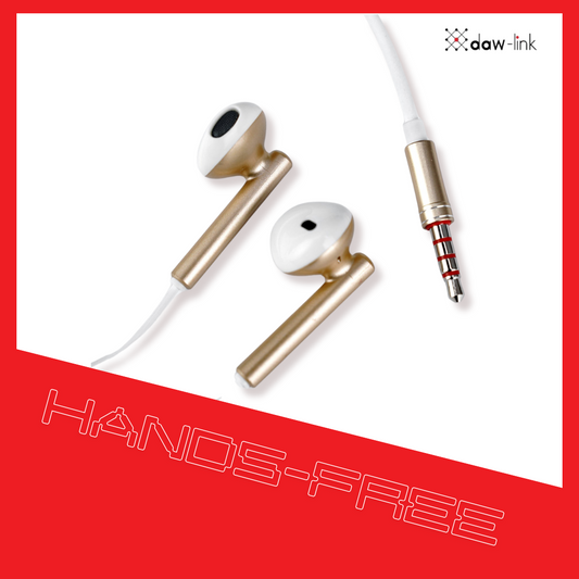 daw-link DL-BOOFER 1 Wired Headset - Stereo Sound, Universal Compatibility & Comfort | 100% Original dawlink Brand 3.5mm Jack Hands Free