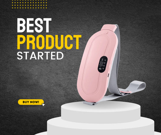 Digital Period Heating Pad with Massage | 3 Heat & 4 Vibration Modes